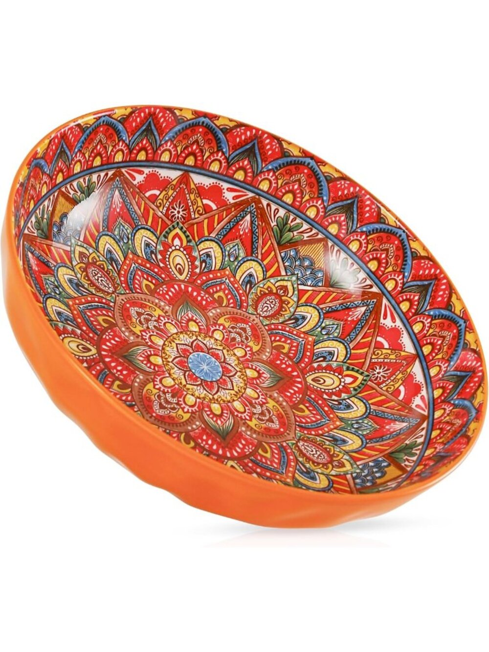 Extra Large 78 Oz Serving Bowls - Bohemian Decorative Salad, Fruit & Pasta